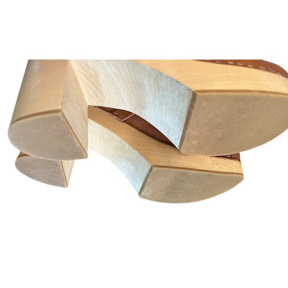 Swedish Hasbeens Classic Slip On Clogs 39 Leather - Picture 11 of 13